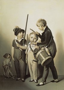 私の小さな兵士、1809 作： Louis Leopold Boilly